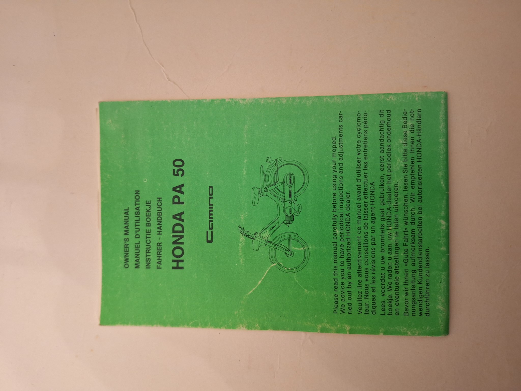 Picture of Fahrerhandbuch  Honda  PA50